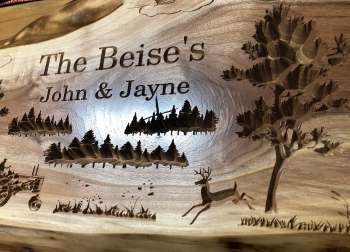 Custom Wooden Art Image